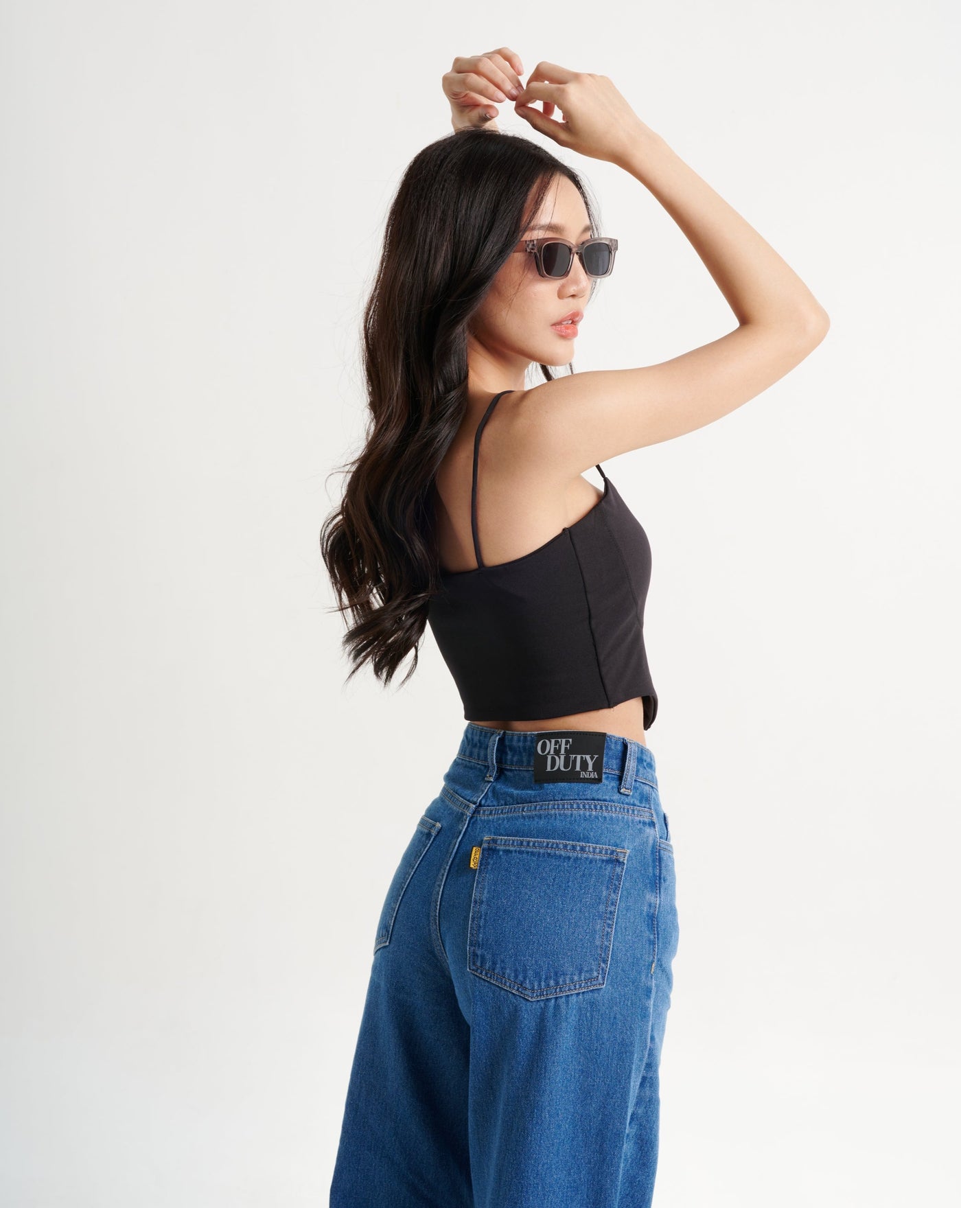 Blueberry Rise Jeans | Wide Leg High Rise Jeans | OFFDUTY INDIA – Offduty  India